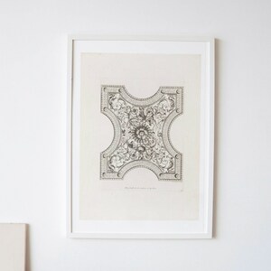 Architectural Art Print - Antique Vintage Wall Art - Rustic Farmhouse Decor Sketch Printable