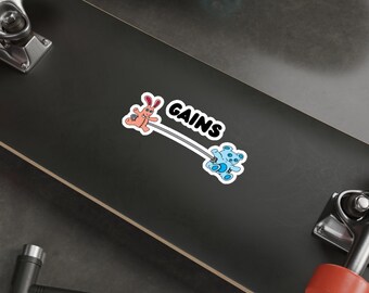 Pegatina de vinilo GAINS - Uso interior/exterior