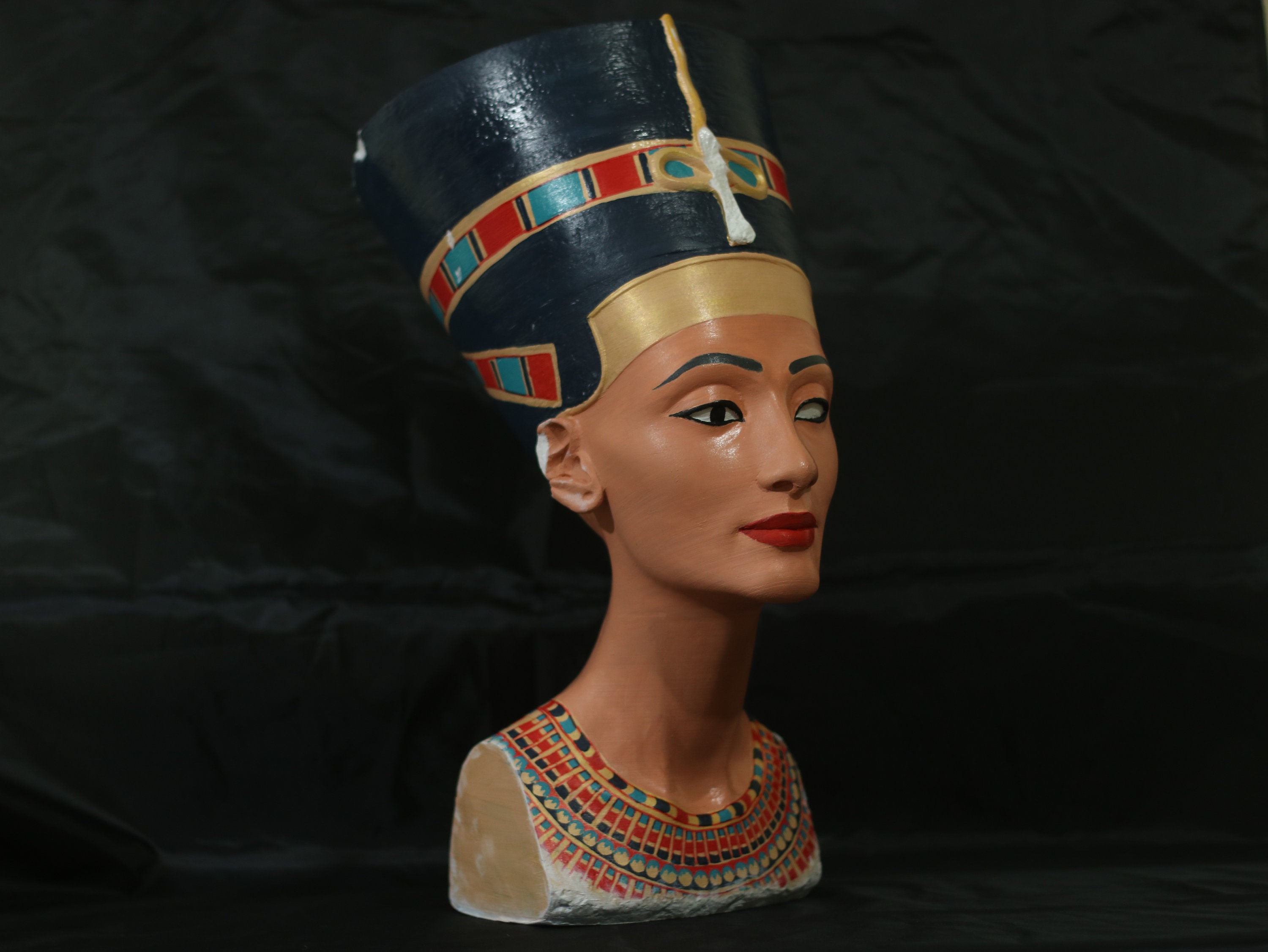 Nefertiti Bust Antique Queen Nefertiti Statue Egyptian Queen Etsy