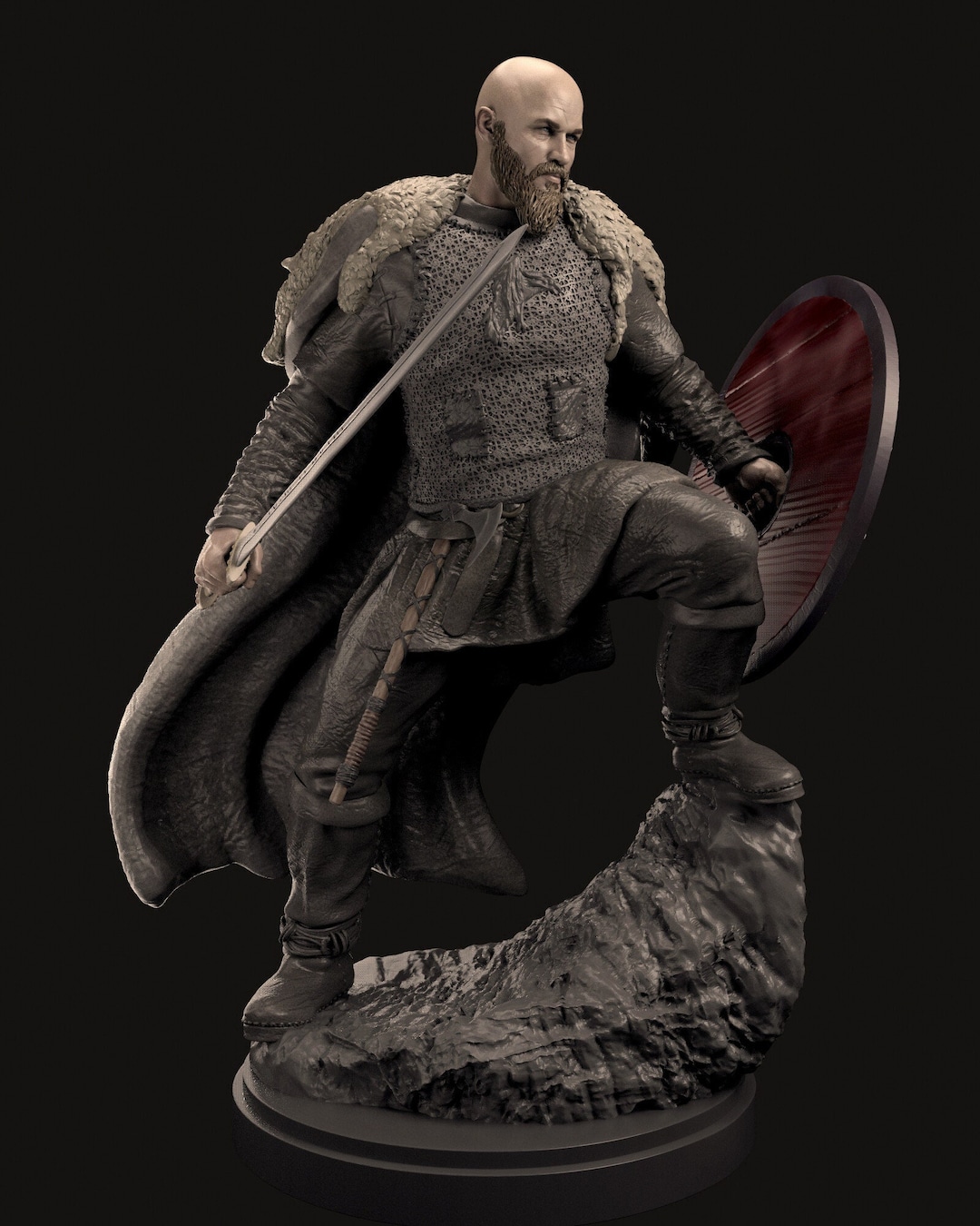 Ragnar Lothbrok Figure Viking Statue Nordic Statue Etsy Australia