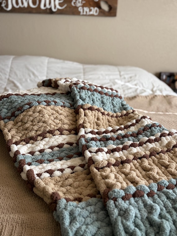 Grobstrick-Decke Muster – Driftwood Ridge Handstrickdecke 40x60 | Digitaler Download