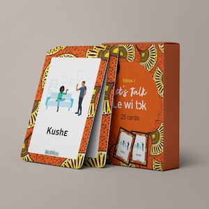 Tarjetas didácticas bilingües de Krio/Lengua Africana, para principiantes, niños y adultos. Tarjetas de conversación. Palabras y frases imprescindibles (25 tarjetas).