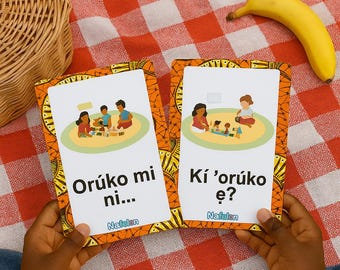 Cartes-éclair en yoruba, Apprentissage bilingue, enfants et adultes