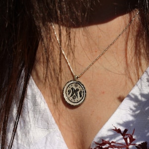 Apsara Angel Wings Disc Pendant, Angel Wings Necklace