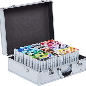 Art Marker Pen Organizer Tray Stand Durable Fits Copic Horizontal Hold –