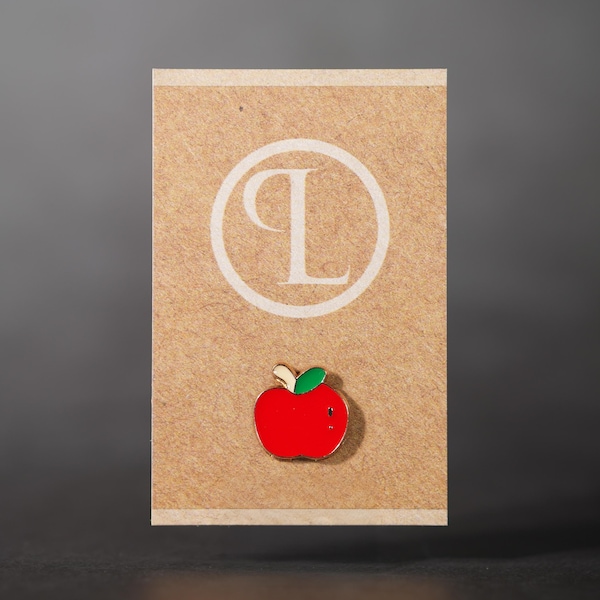 Red Apple Fruit Pin Badge