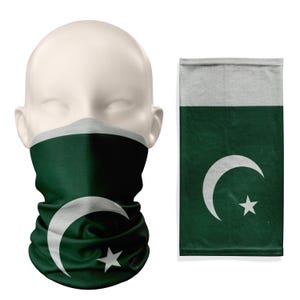 Pakistan Flag Snood  – Breathable Mask Neck Gaiter Face Covering