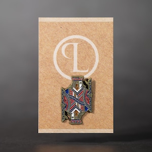 Jack Card Suits Poker Pin Badge