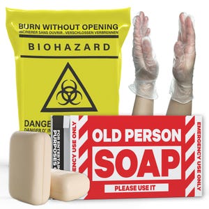 Savon pour personnes âgées | Cadeau de farce nouveauté pour la retraite