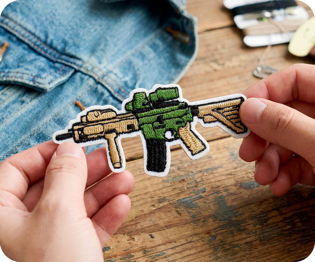 AR-15/M4 Carbine Rifle Gun Iron on Patch (8 X 3.2cm) - Etsy