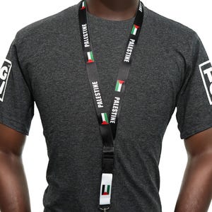 Correa para tarjeta de identificación de estudiante para el festival de la bandera de Palestina