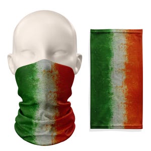 Ireland Grunge Flag Snood  – Breathable Mask Neck Gaiter Face Covering