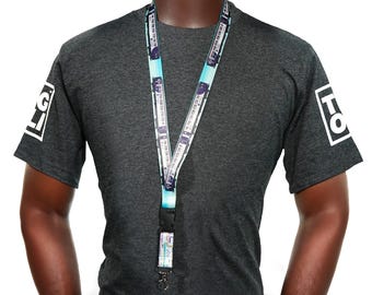 Northern Train Lanyard | Detachable Keychain Strap with Metal Clip