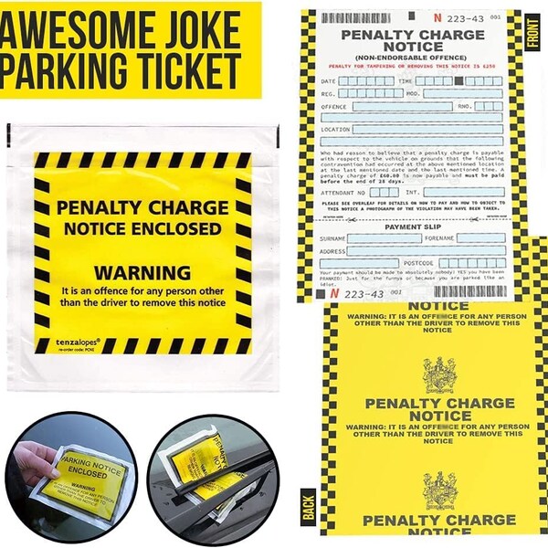 Funny Parking Ticket - Etsy
