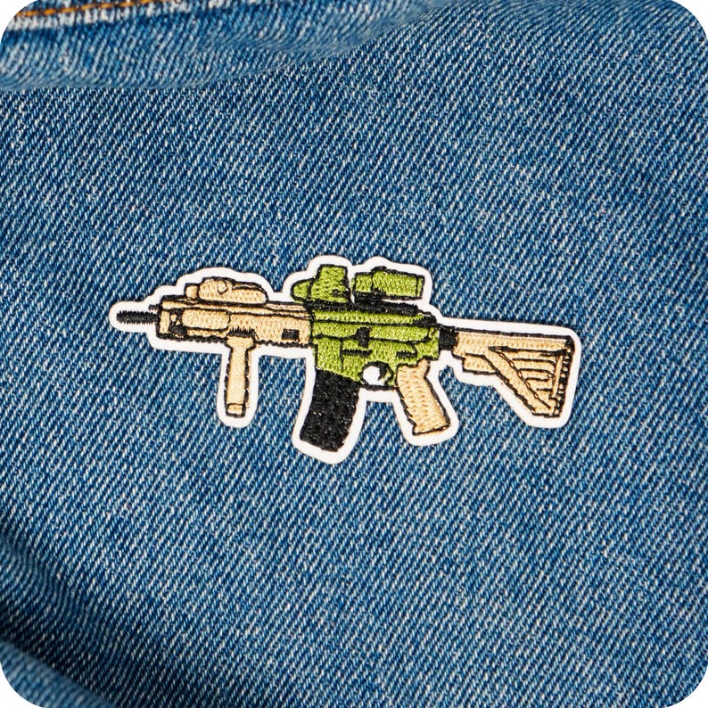 AR-15/M4 Carbine Rifle Gun Iron on Patch (8 X 3.2cm) - Etsy