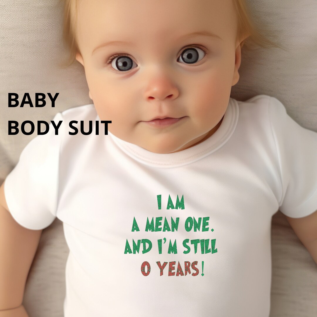 im-a-mean-one-0-years-old-baby-body-suit-funny-custom-baby-etsy