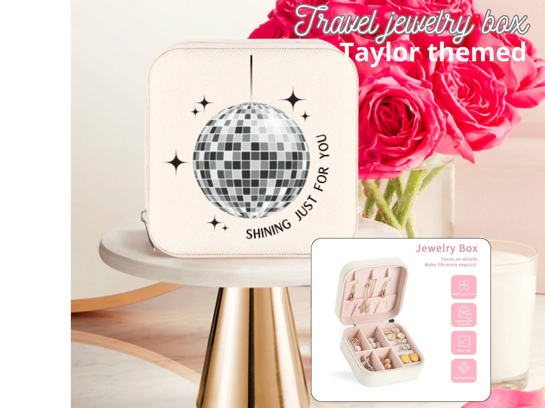 Taylor Mirrorball Travel Jewelry Box 3 Colors Shining Just for You
