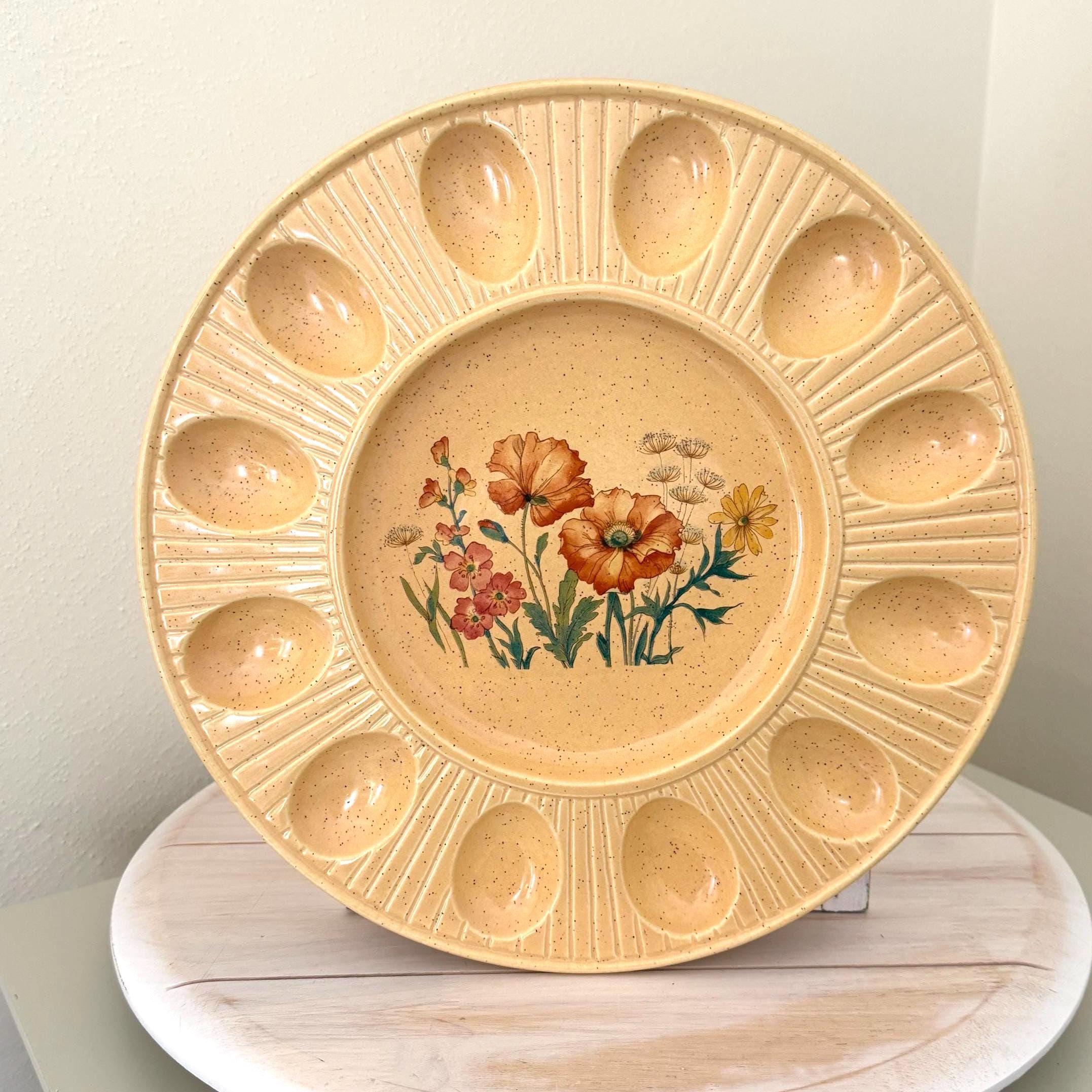 Vintage Treasure Craft Deviled Egg Tray - Etsy