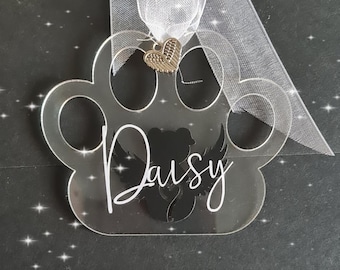 Pet Memory Paw Bauble
