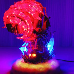 Handmade gift One Piece Luffy fourth gear form anime ornaments night light flame lamp personalized gift lamp Christmas gift