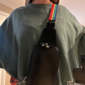 Rainbow Gay pride LGBTQ Fanny pack backpack sling bag