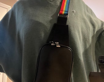 Rainbow Gay pride LGBTQ Fanny pack backpack sling bag