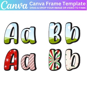 Canva Frame Template Graffiti Font Blank Letters, Uppercase Letters, Lowercase Letters, Numbers, Transparent Alphabet Font Design
