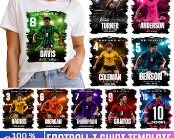 10 Senior Night Football Shirt Template, Canva Editable Mascot Football T Shirt, Custom Football High School Sublimation, Game Day Sports