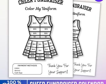 Cheer Fundraiser Template, Canva Editable Cheer Fundraiser Flyer, Cheerleading Donation Sheet, Fill My Bow, Team Fundraising, Digital File