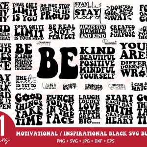 Inspiration rétro SVG, svg positif rétro, amour de soi groovy svg, svg bohème, svg hippie, svg texte ondulé, svg esthétique, être gentil SVG