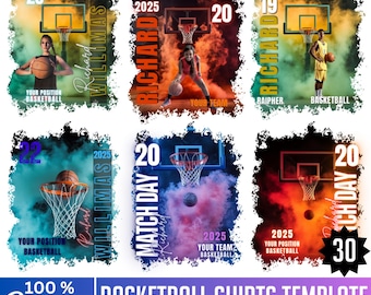 Basketball T-shirt Designs, Basketball Editable Canva Template, Personalized High School Sport Sublimation, Basketball Bootleg T-shirt