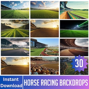 30 Horse Backdrops, Sports Background, Horse Background, Sports Background, Digital Background, Horse Photo Background