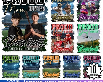 Baseball Proud Mom T Shirt Template, Canva Editable Baseball Mom T Shirt Design, Sports Mom Gameday Shirt, Printable Sublimation Design