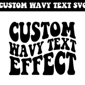 Aangepaste golvende tekst Svg, aangepaste golvende gestapelde svg, aangepaste golvende letters svg, retro Svg, aangepaste golvende lettertype svg, aangepaste golvende retro svg, png, dfx