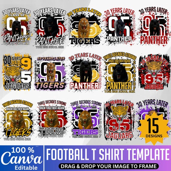 Football T Shirt Canva Template, Homecoming T Shirt Design, Football Canva Editable Template, Sports Gameday T Shirt Design, Digital File