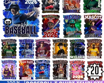 Baseball T Shirt Template, Canva Editable Sports Shirt Design, Custom Baseball Team Printable Template, Sublimation Backgrounds, Digital