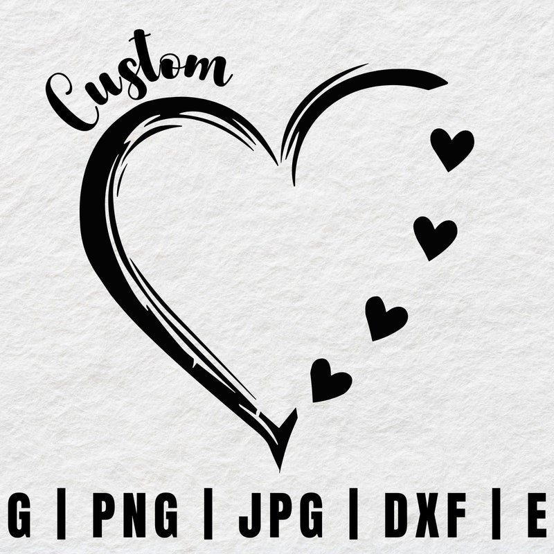 Double Heart Svg - Etsy