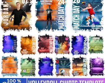 Volleyball T Shirt Canva Template, Volleyball Editable Canva Designs, Personalized High School Sport Sublimation, Volleyball Bootleg Design