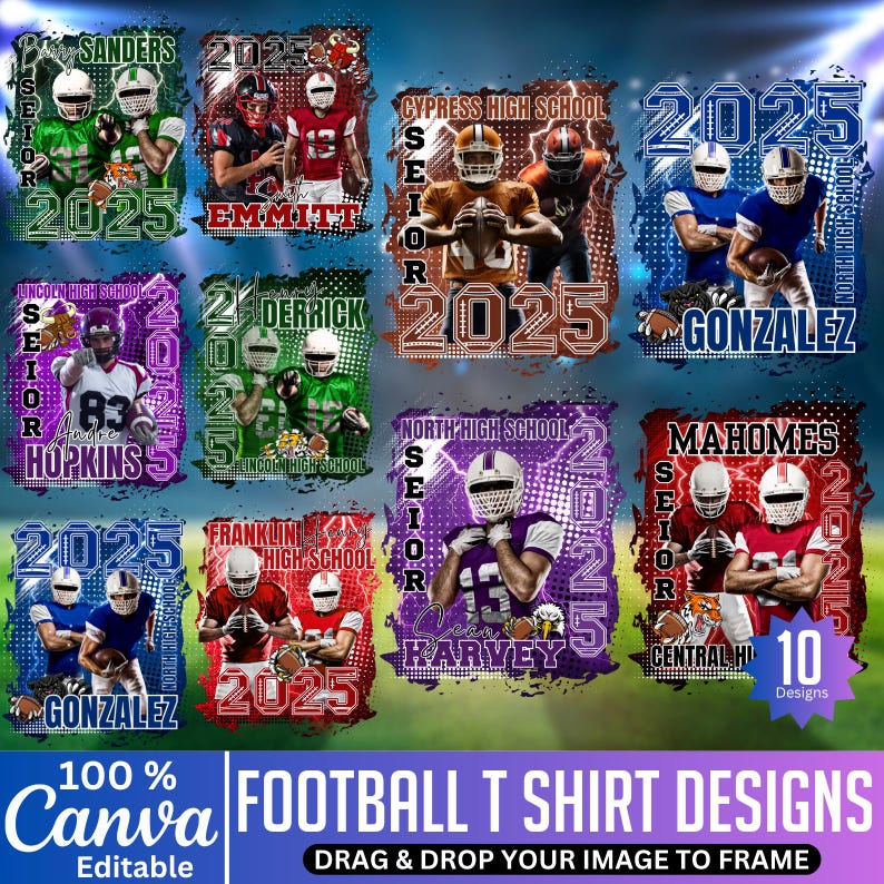 Football Rivalry Design 10 Football T Shirt Canva Designs, Editable Football Mascot Shirt ...