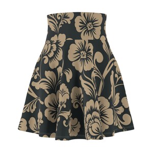 TerraTonez - High Waist Skirt - Vintage Floral Design