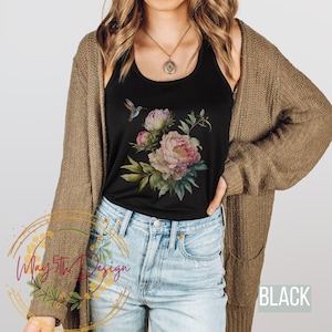 Hummingbird Shirt, Hummingbird Lover Shirt, Bird Tee, Hummingbird Gift, Cottagecore Clothing, Nature Lover Shirt, Hummingbird Print
