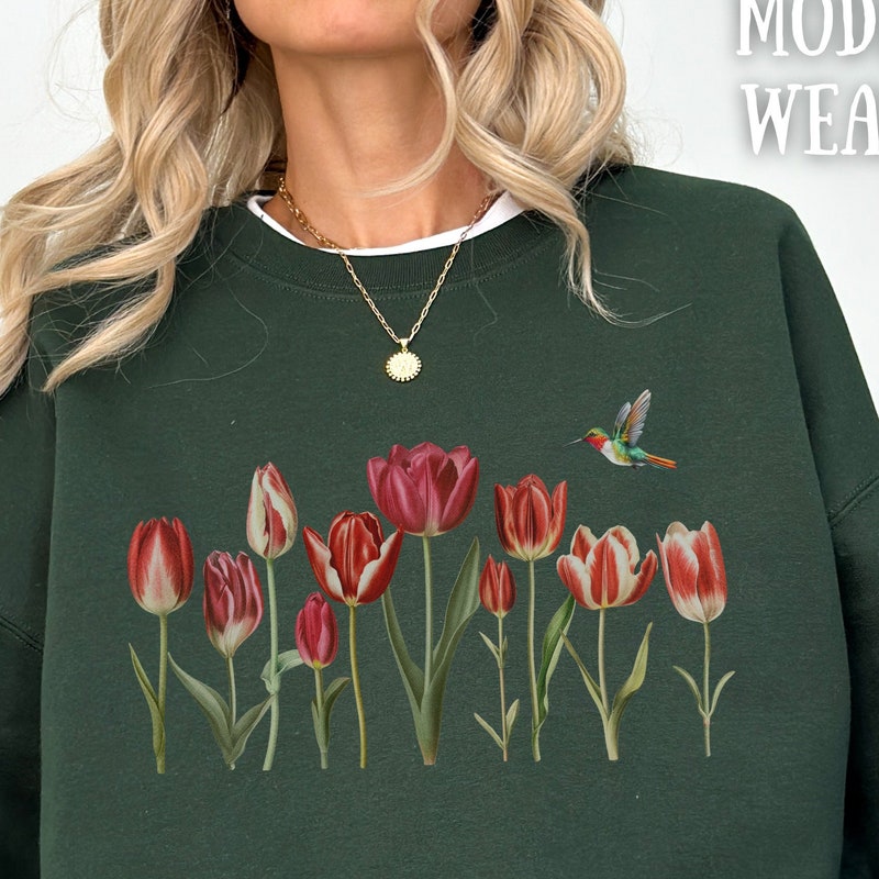 Cottagecore Hand Crocheted Tulip Shirt