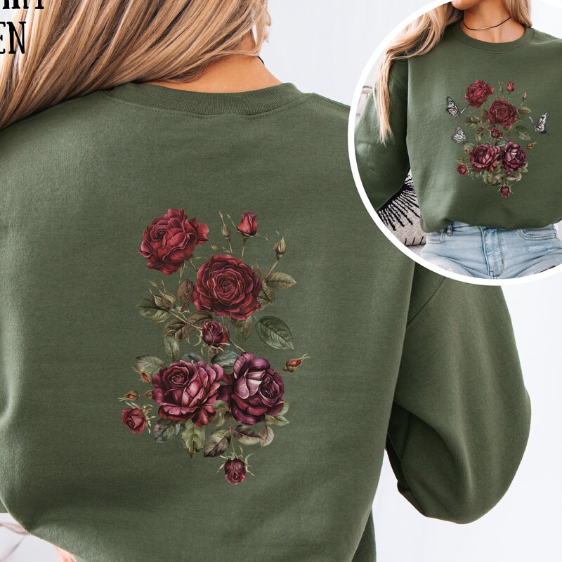 Vintage Rose Petal Unisex Sweatshirt main image 0