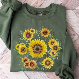 Sunflower Sweat Shirt, Fall Sunflower Sweatshirt, Sunflower Mama Sweatshirt, Sweater, Crewneck, Oversize, Plus Size, Trendy, Gifts for Her