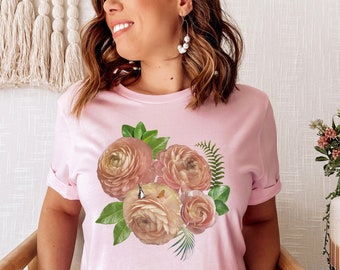 Cottagecore Shirt, Vintage Botanical Garden Shirt, Bogo Wildflowers Shirt, Pressed Flowers Tee, Aesthetic Flower T shirt, Gift for Women