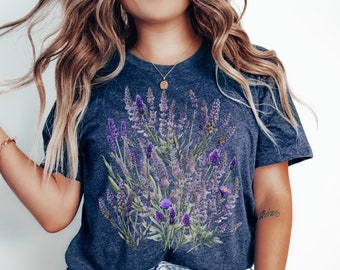Vintage Cottagecore Shirt, Boho Wilflowers Shirt, Vintage botanische Blumen Shirt, Gartenarbeit Shirt, Natur Shirt, Garten-Liebhaber-Shirt