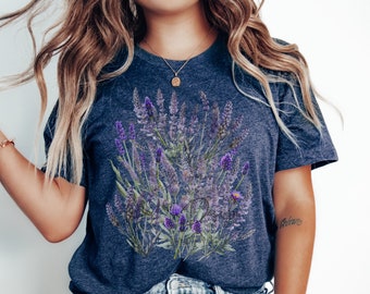 Vintage Cottagecore Shirt, Boho Wilflowers Shirt, Vintage botanische Blumen Shirt, Gartenarbeit Shirt, Natur Shirt, Garten-Liebhaber-Shirt