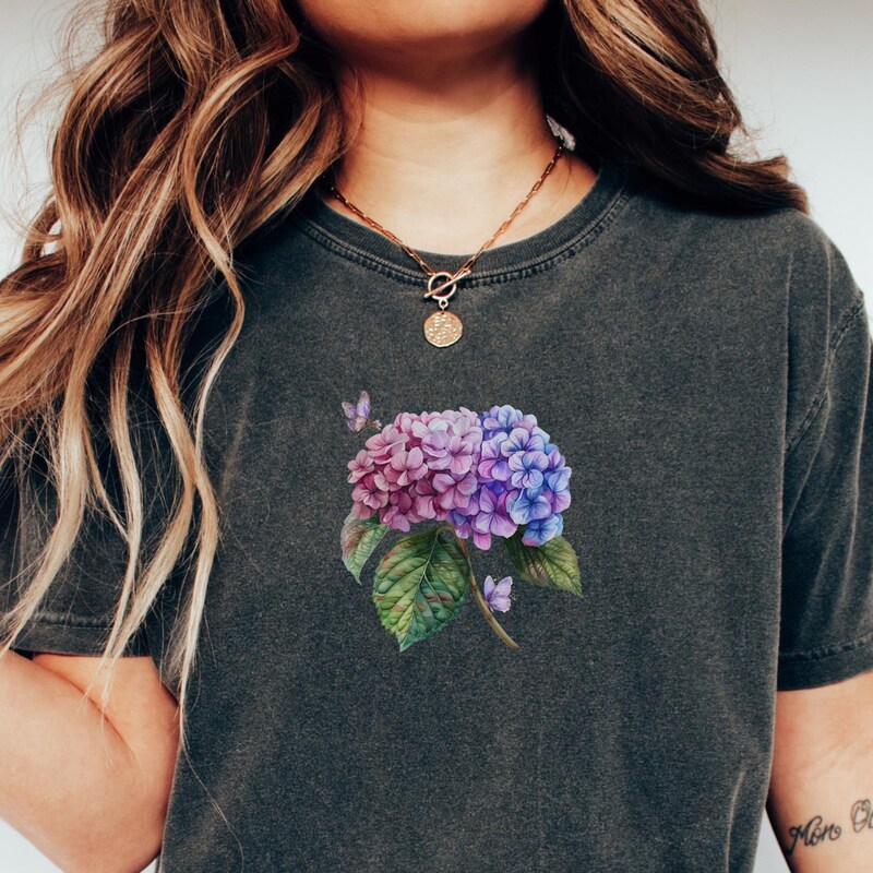 Andrianna Shirt Hydrangea