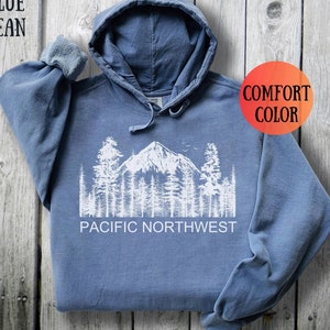 PNW Hoodie, PNW Sweatshirt, Pacific Northwest Hoodie, Oregon Hoodie, Oregon Sweatshirt, Oregon Crewneck State Sweatshirt