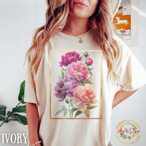 Boho Wildflowers Cottagecore Shirt Comfort Colors Wildflowers T-shirt Vintage Botanical Tee Gardening Shirt Floral Shirt Garden Lover Gift